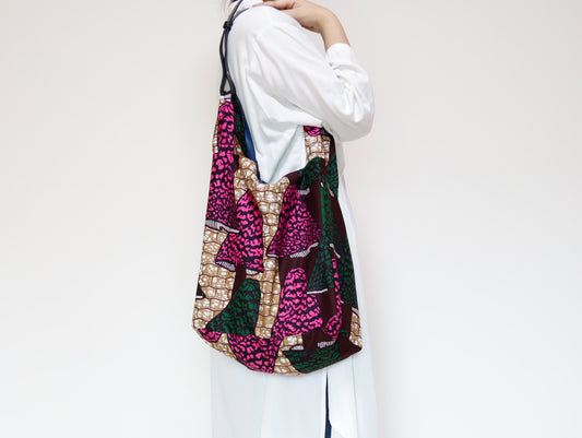 <B04J-003>  REGISTAR -African Print Tote Bag