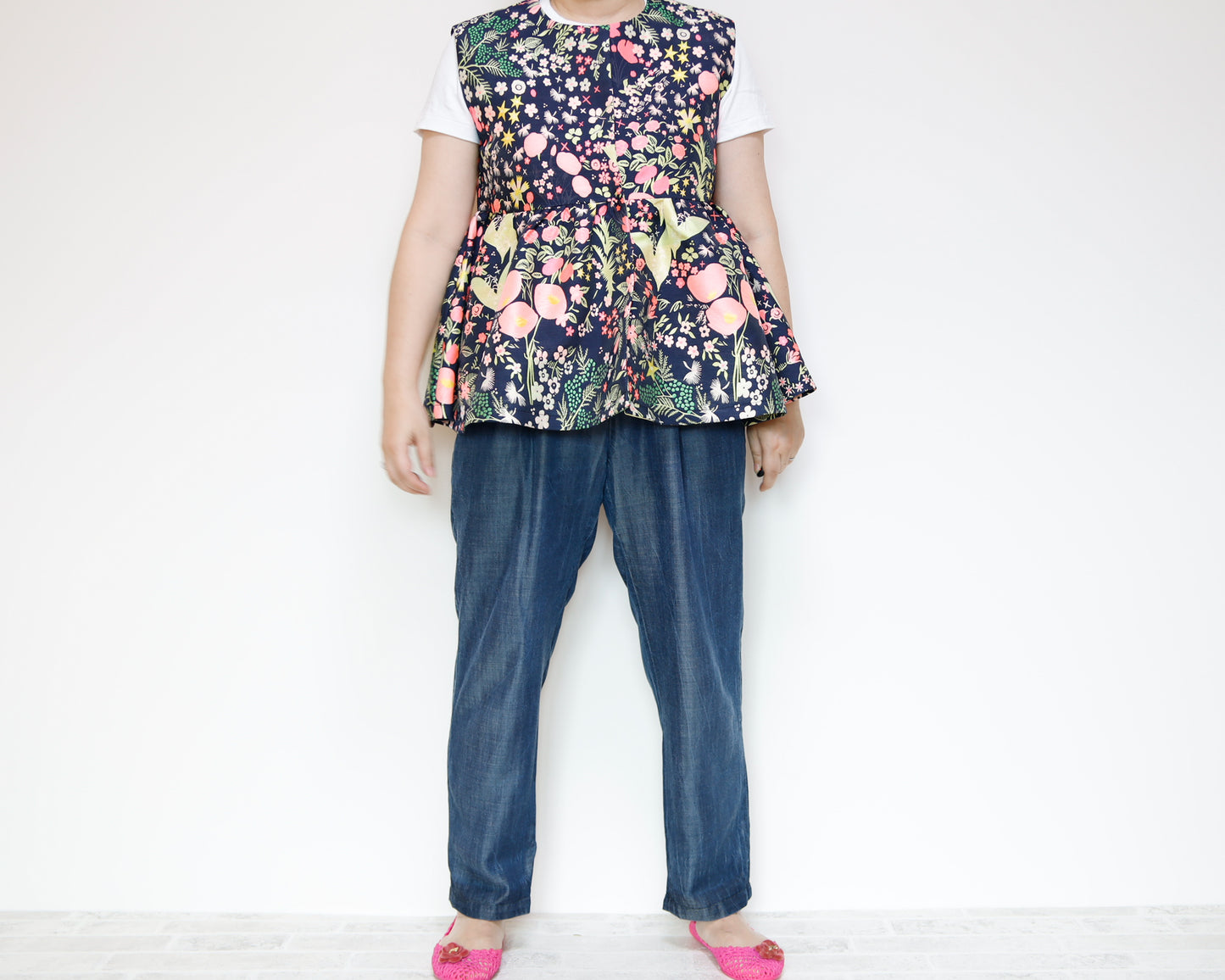 <V02A> PEPLUM VEST
