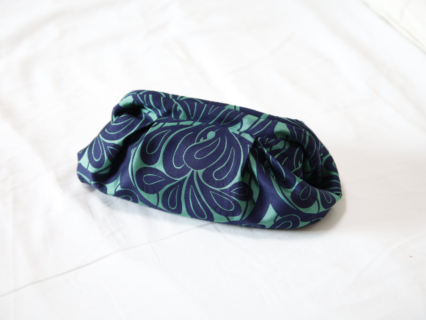<B10V> COVENT GAEDEN GREEN CLUTCH BAG