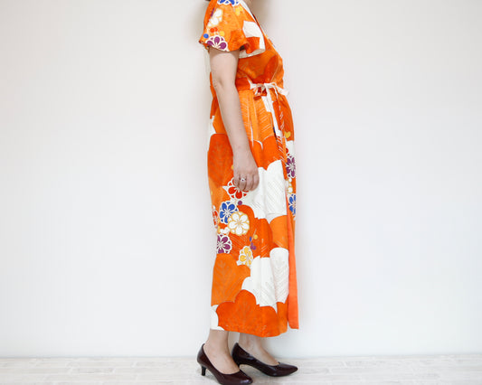 <D28K-001> KIMONO WRAPED Dress'n Coat