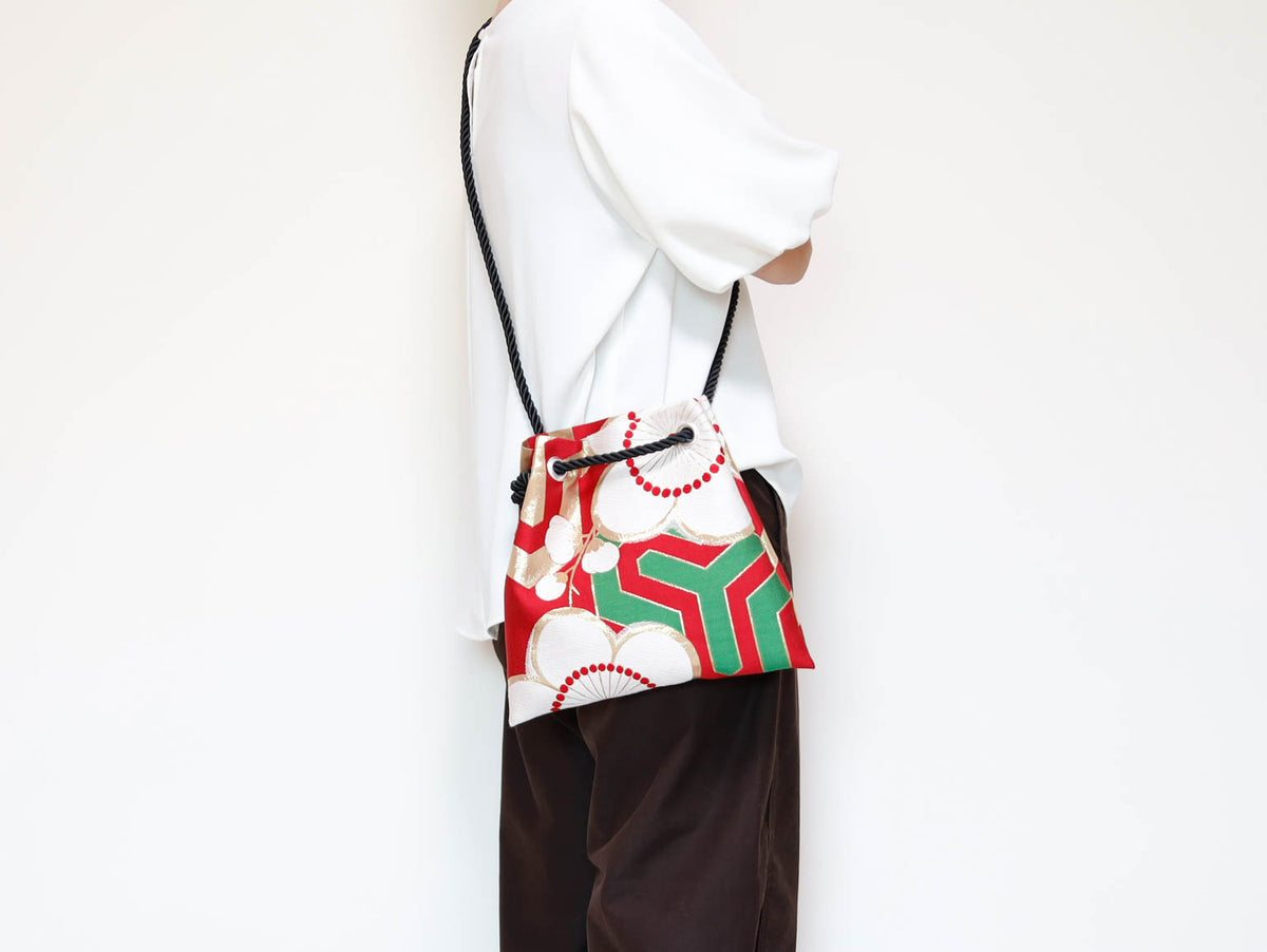 FUJIYAMA Bag L -KIMONO 梅