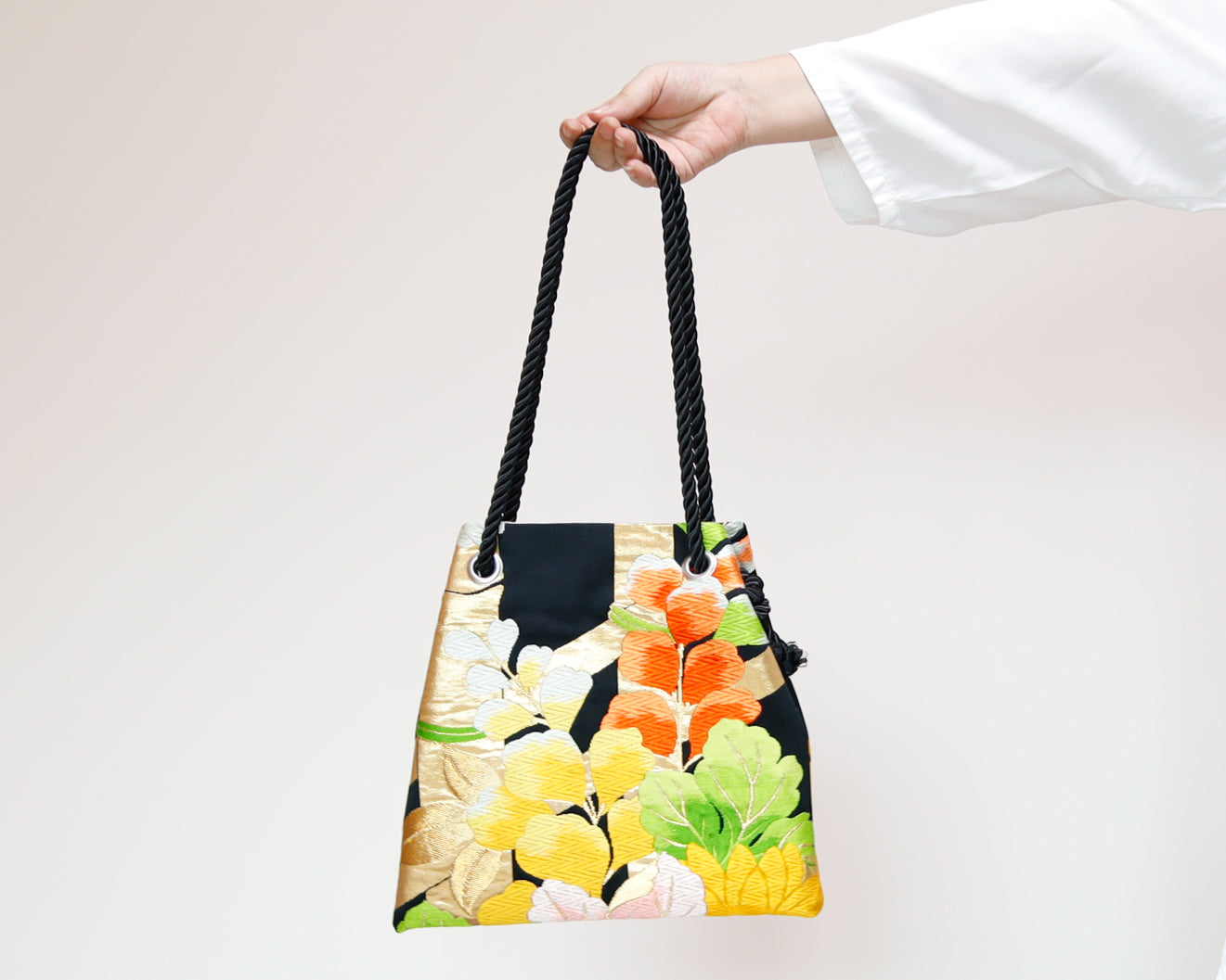 <B06K-028> FUJIYAMA Bag -KIMONO BLACK