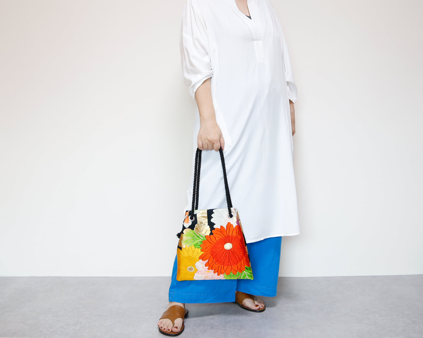 <B06K-028> FUJIYAMA Bag -KIMONO BLACK
