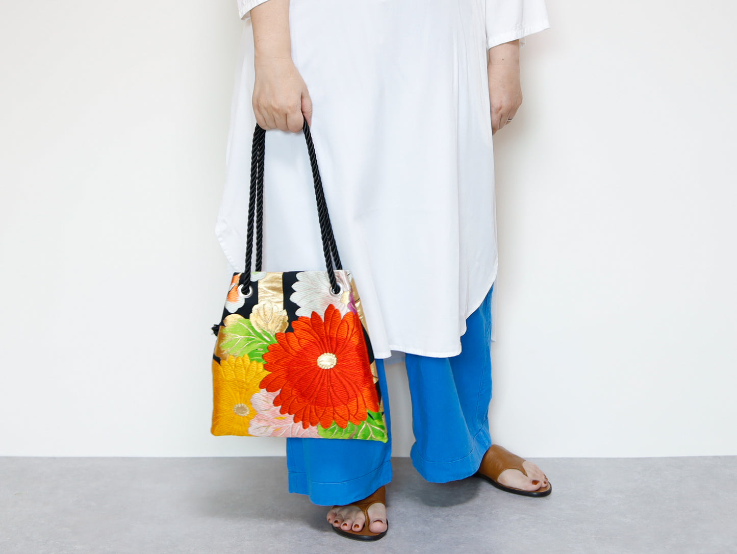 <B06K-028> FUJIYAMA Bag -KIMONO BLACK