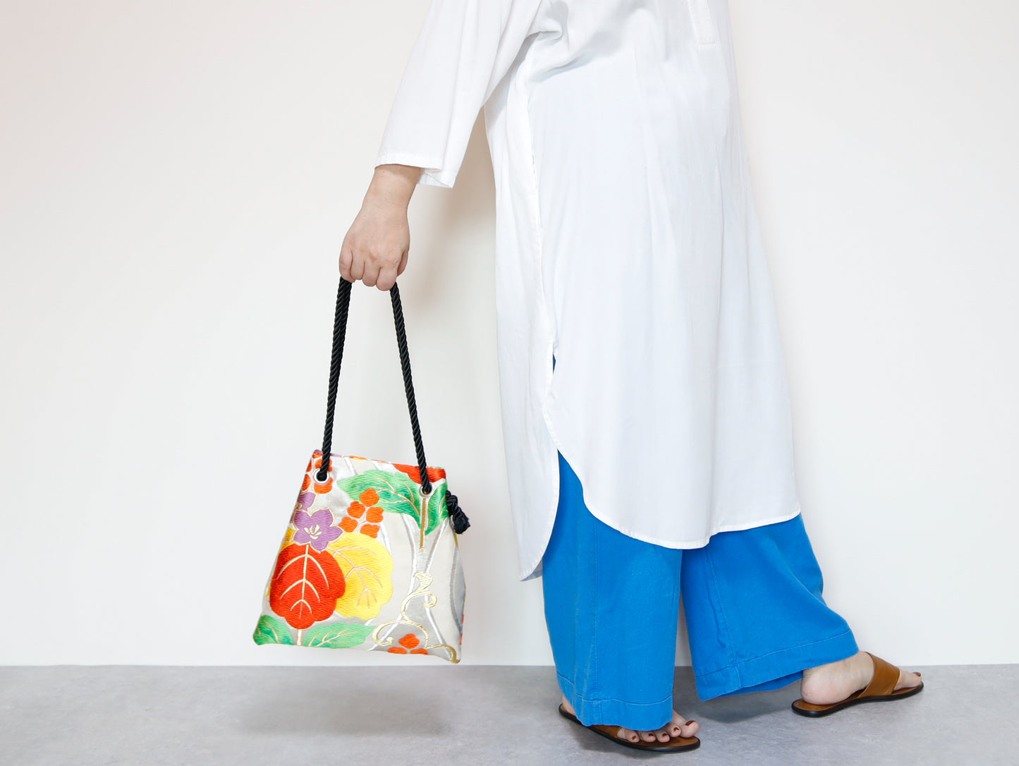 <B06K-027> FUJIYAMA Bag -KIMONO WHITE