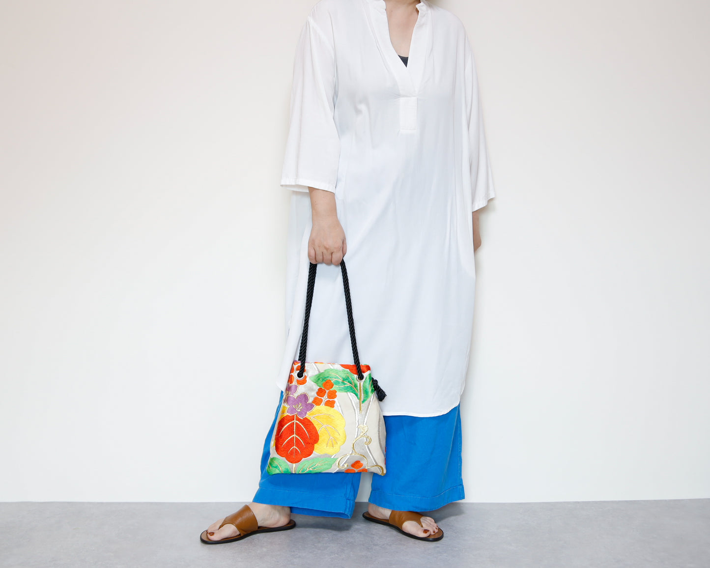 <B06K-027> FUJIYAMA Bag -KIMONO WHITE