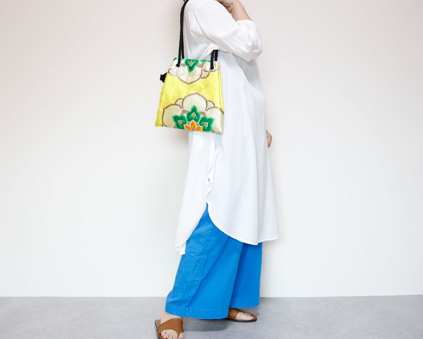 <B06K-026> FUJIYAMA Bag -KIMONO YELLOW