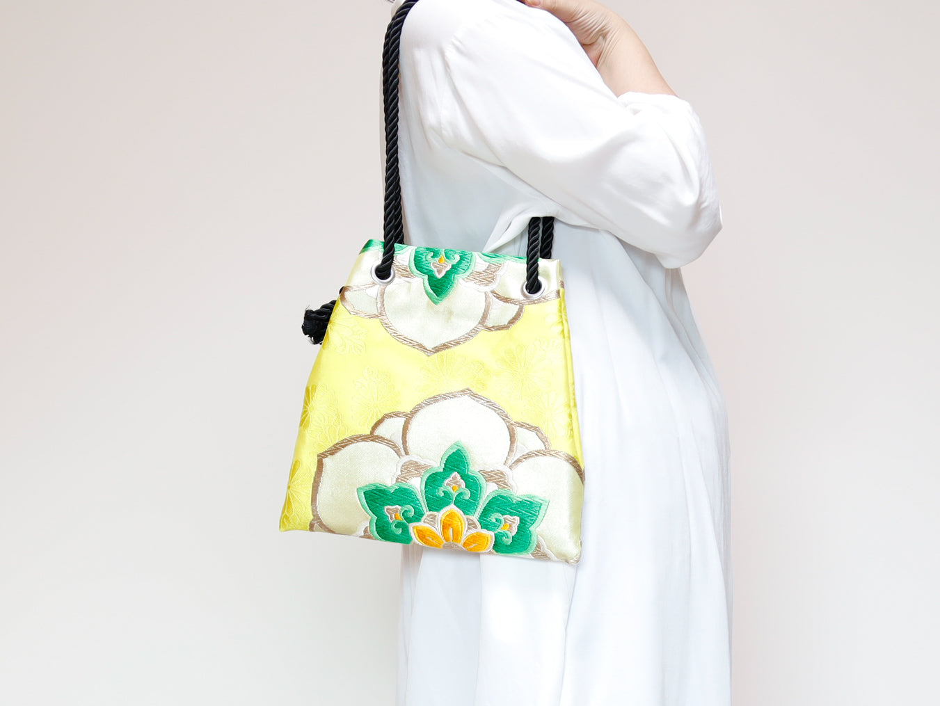 <B06K-026> FUJIYAMA Bag -KIMONO YELLOW
