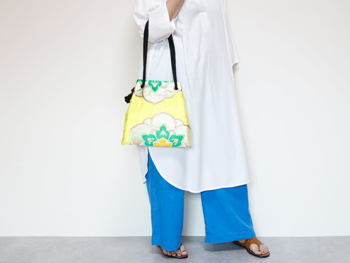 <B06K-026> FUJIYAMA Bag -KIMONO YELLOW