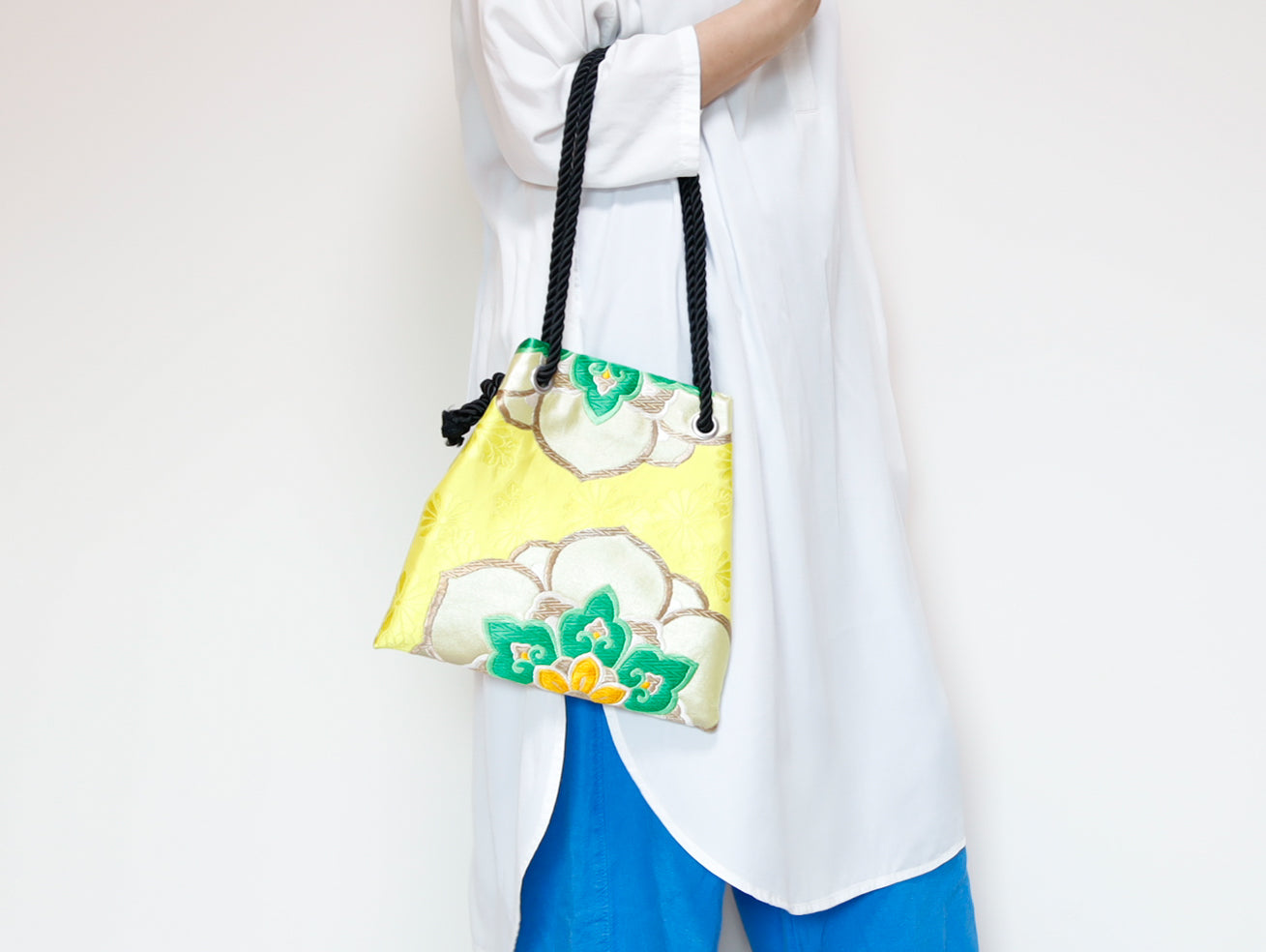 <B06K-026> FUJIYAMA Bag -KIMONO YELLOW