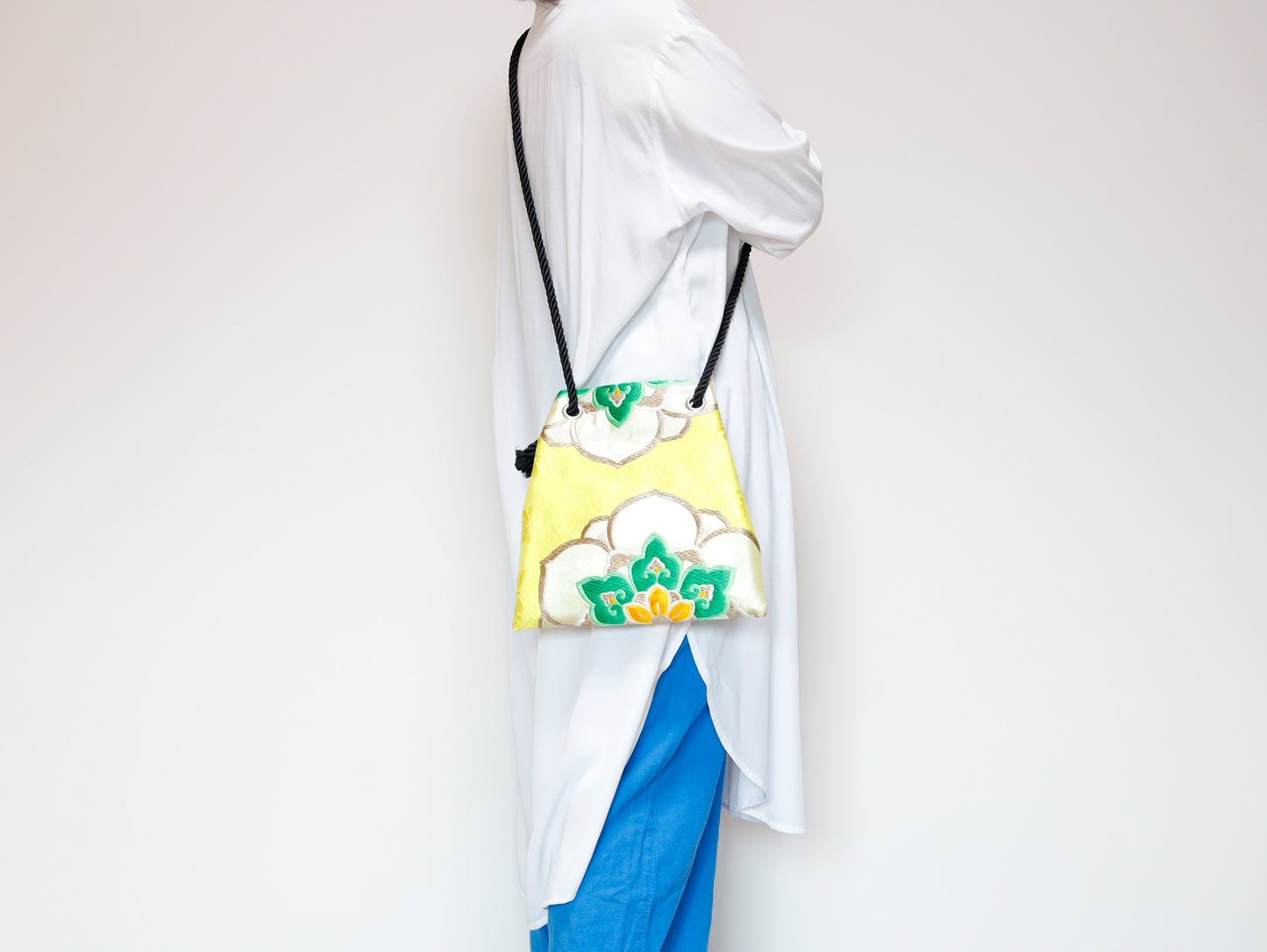 <B06K-026> FUJIYAMA Bag -KIMONO YELLOW