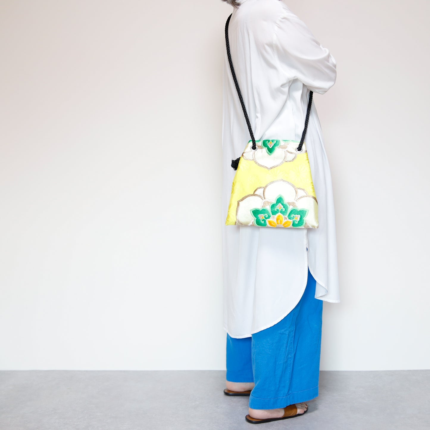 <B06K-026> FUJIYAMA Bag -KIMONO YELLOW