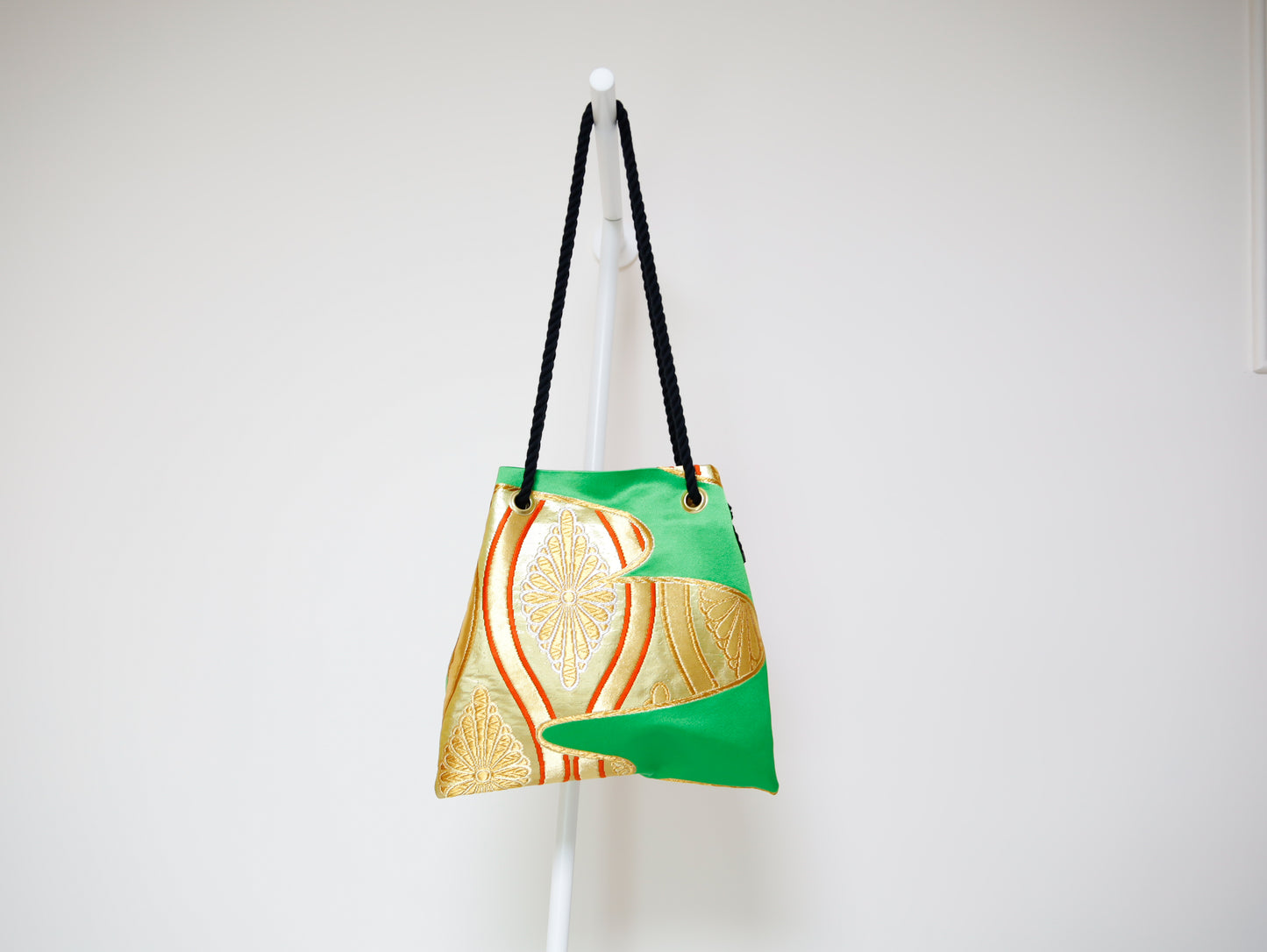 <B06K-007> FUJIYAMA Bag -KIMONO GREEN