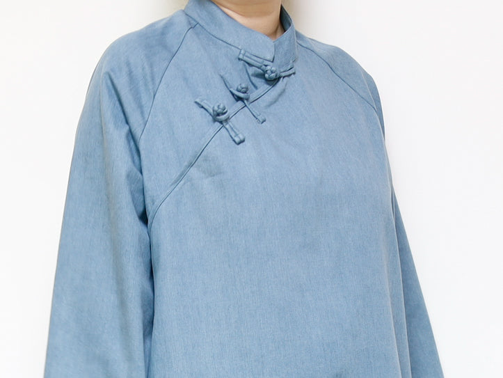 <D25ID> CHINOISERIE DRESS -DENNIM