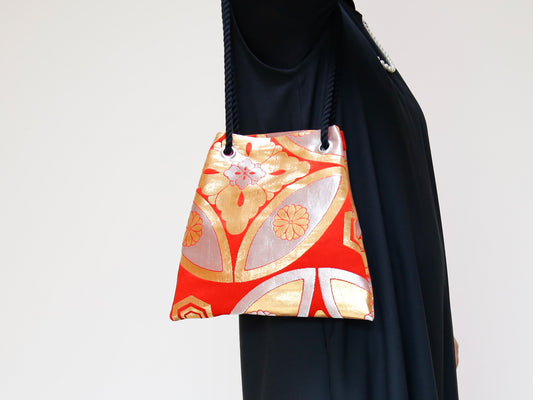 <B06K-009>  FUJIYAMA Bag  -KIMONO RED