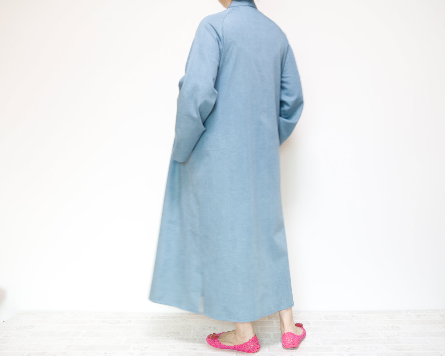 <D25ID> CHINOISERIE DRESS -DENNIM