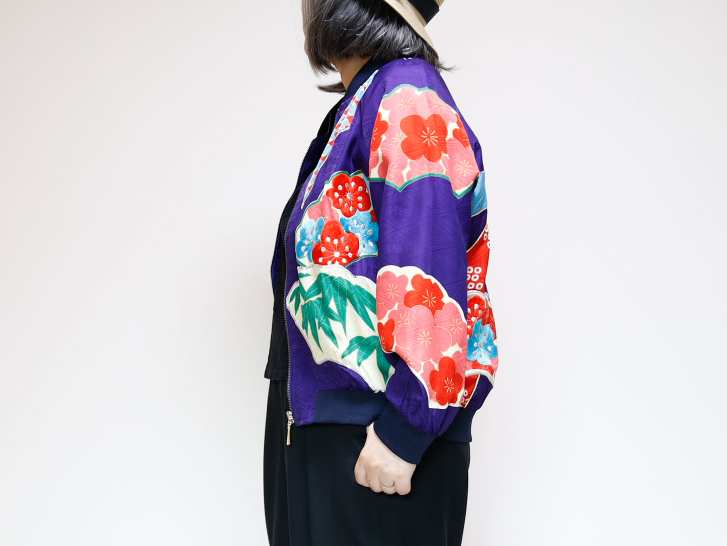 <J09-025> KIMONO BOMBER Jacket -SIZE M