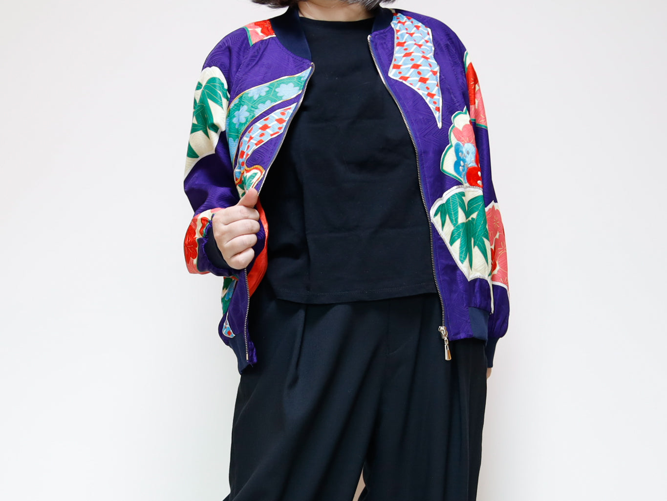 <J09-025> KIMONO BOMBER Jacket -SIZE M