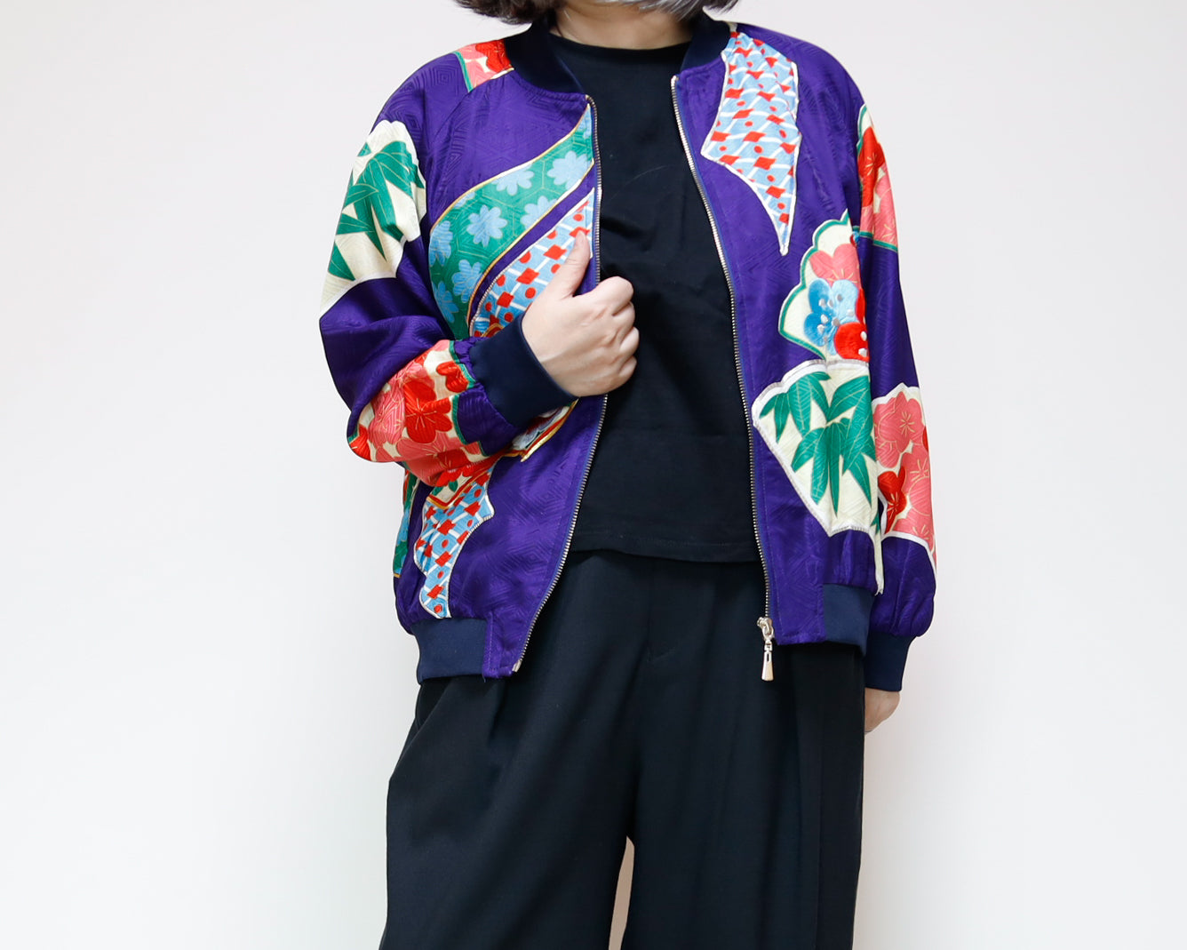 <J09-025> KIMONO BOMBER Jacket -SIZE M