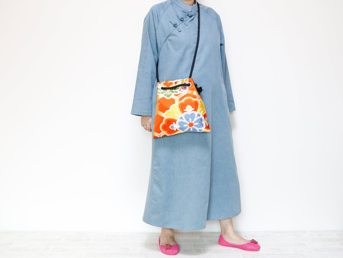 <B06K-020>  FUJIYAMA Bag  -KIMONO ORANGE