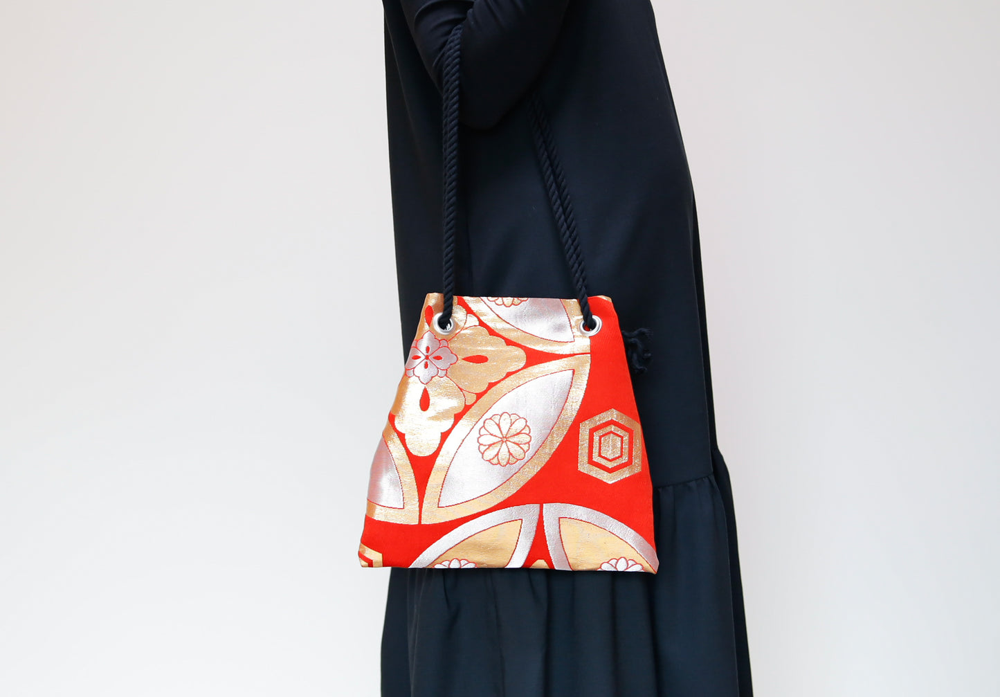 <B06K-008> FUJIYAMA Bag -KIMONO RED