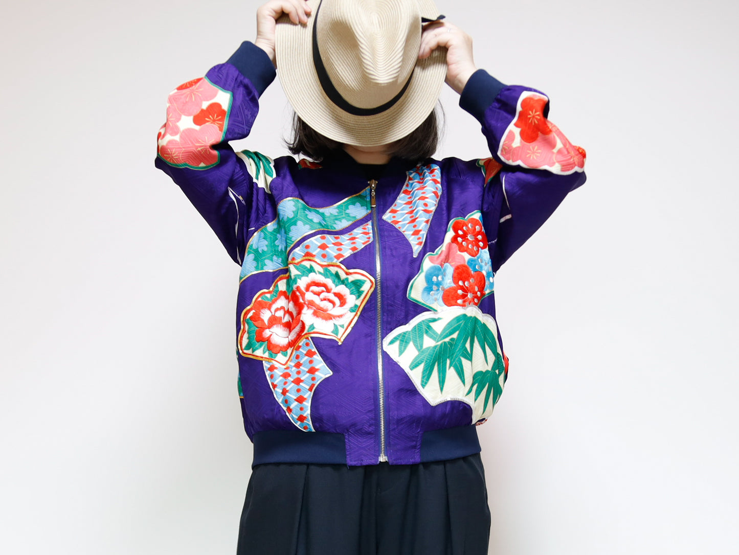 <J09-025> KIMONO BOMBER Jacket -SIZE M
