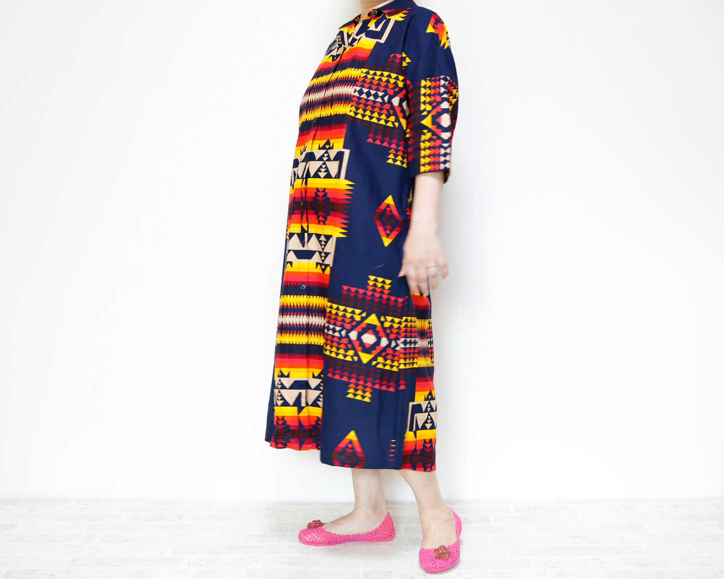 <D26J-002> AFRICAN PRINT Dress