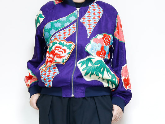 <J09-025> KIMONO BOMBER Jacket  -SIZE M