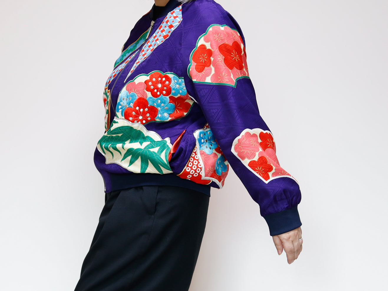 <J09-025> KIMONO BOMBER Jacket -SIZE M