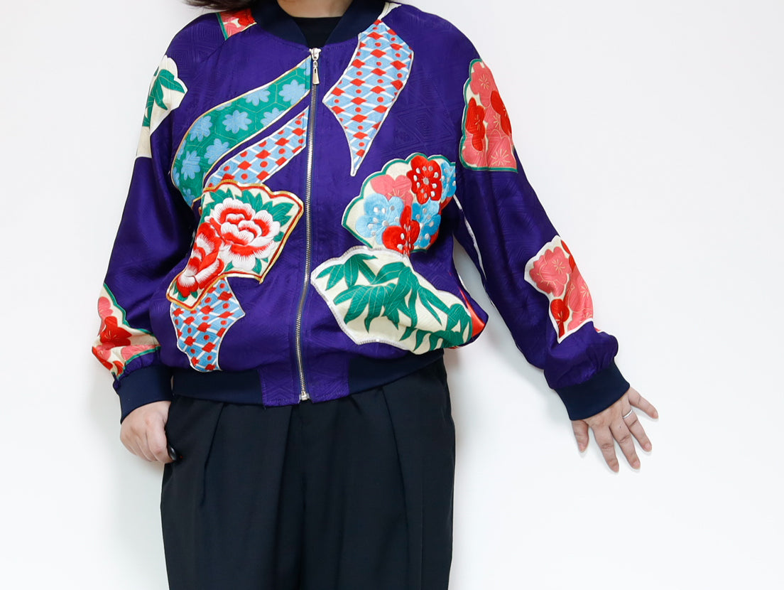 <J09-025> KIMONO BOMBER Jacket -SIZE M
