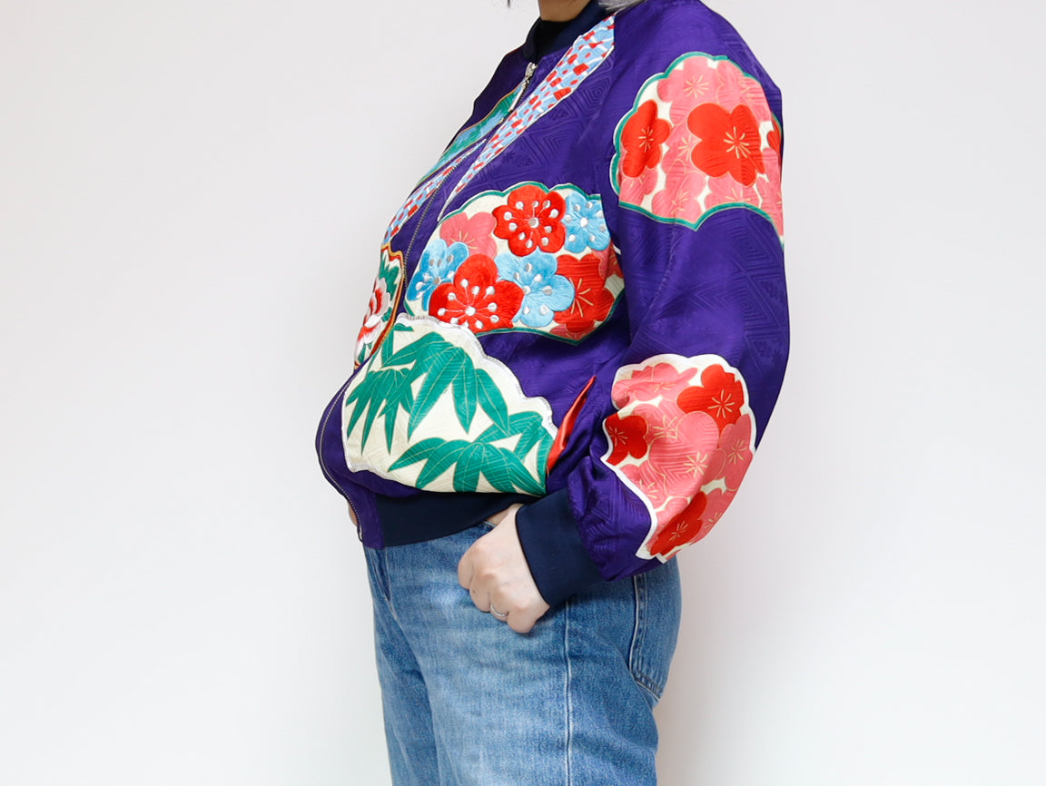 <J09-025> KIMONO BOMBER Jacket -SIZE M