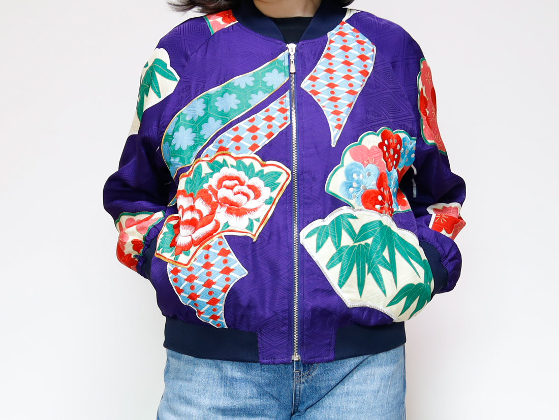 <J09-025> KIMONO BOMBER Jacket -SIZE M