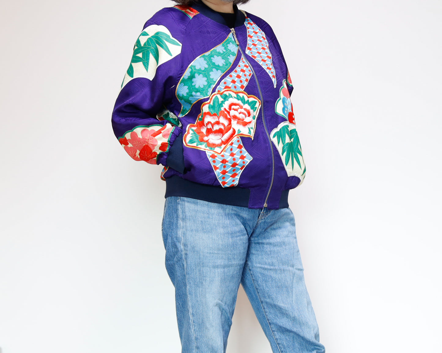 <J09-025> KIMONO BOMBER Jacket -SIZE M
