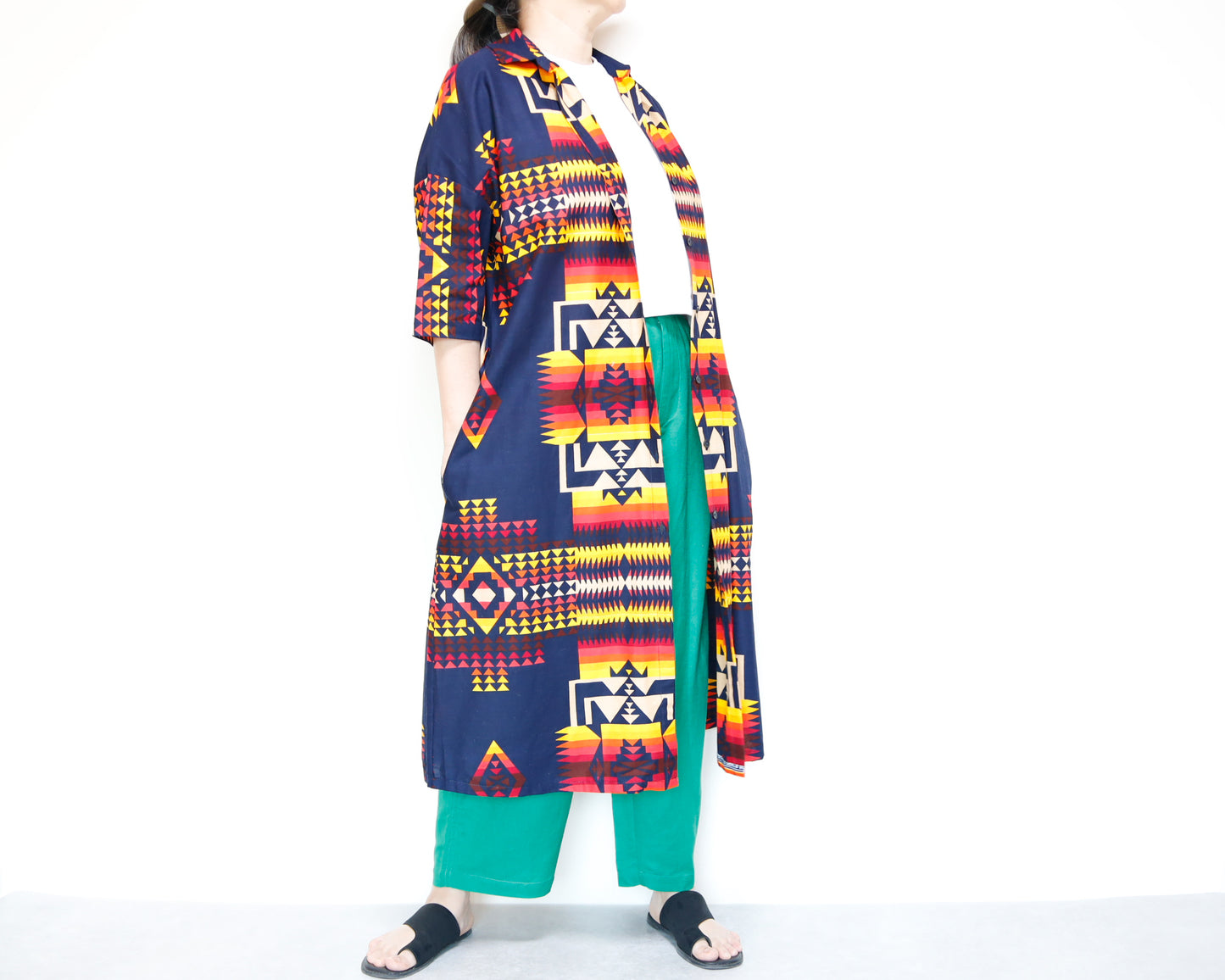 <D26J-002> AFRICAN PRINT Dress