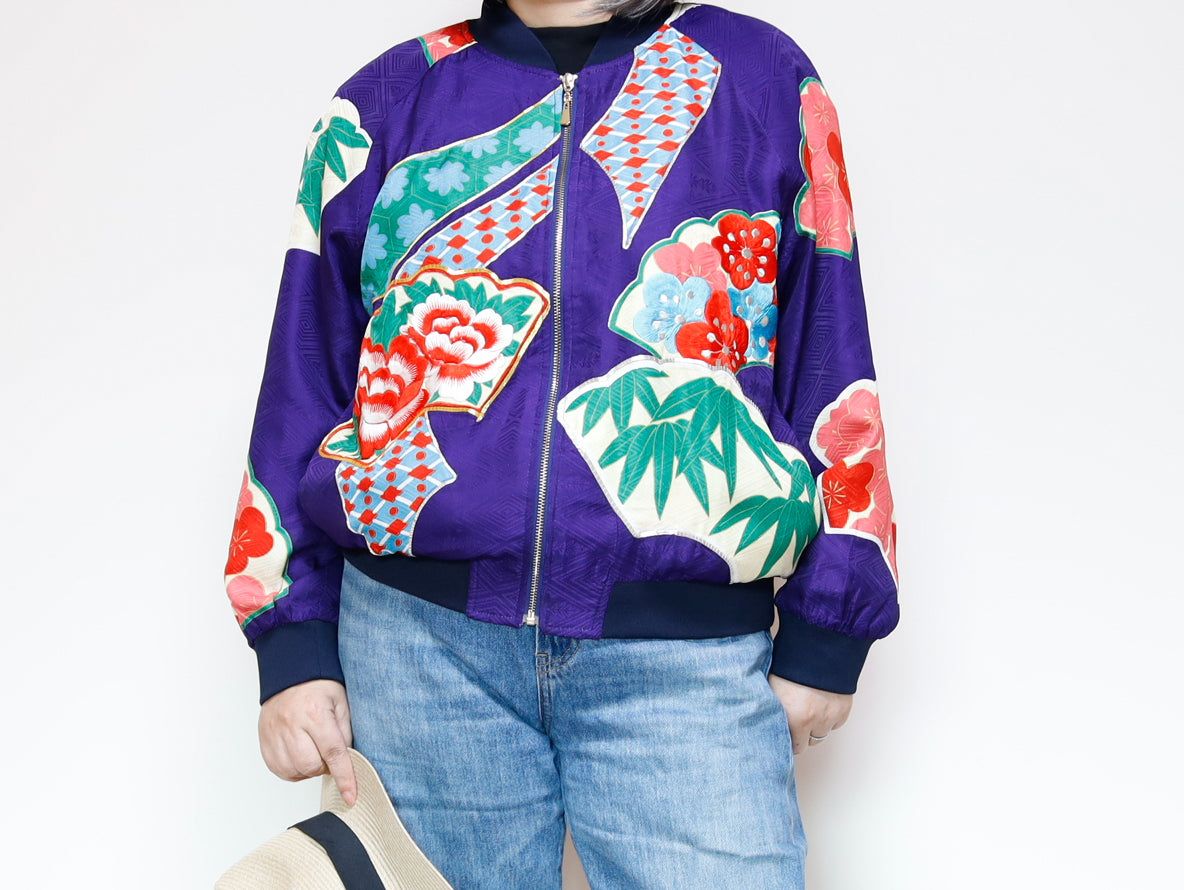<J09-025> KIMONO BOMBER Jacket -SIZE M