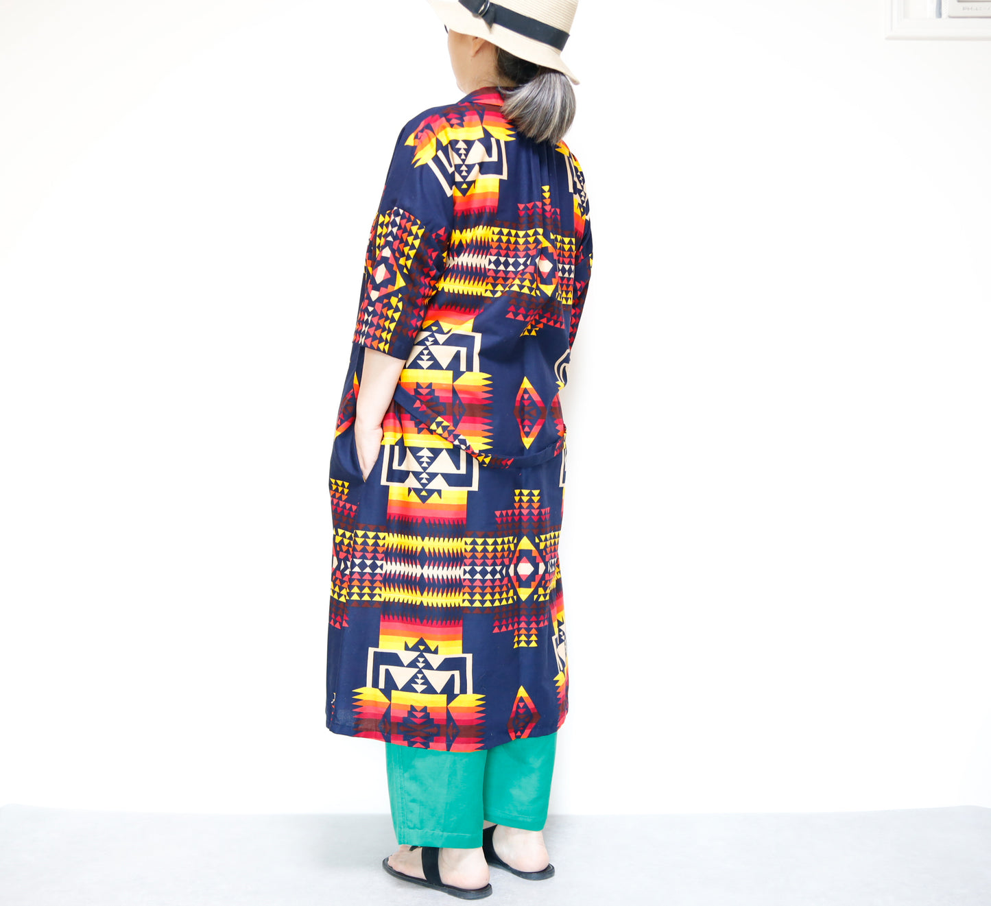 <D26J-002> AFRICAN PRINT Dress