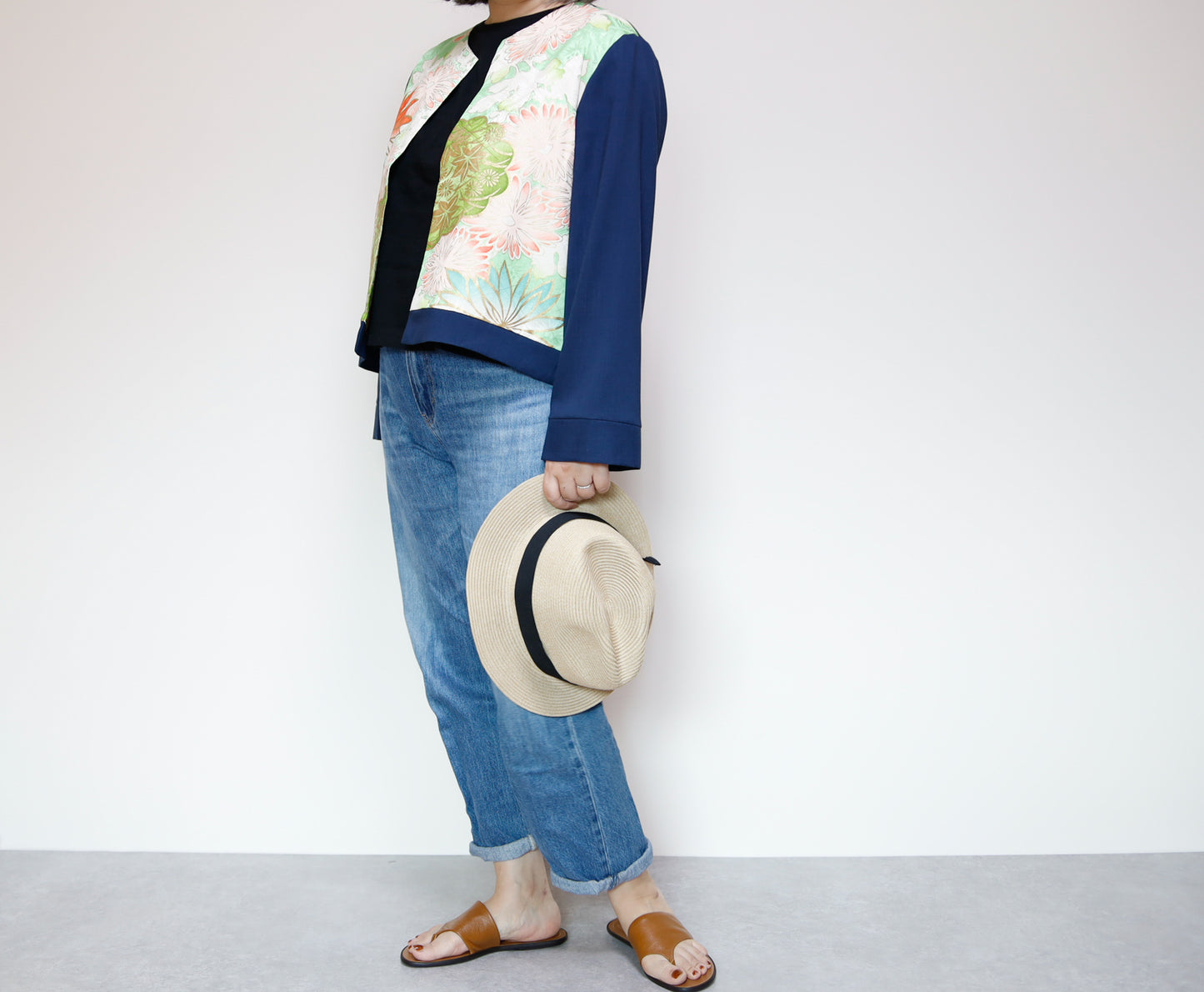 <J15K-026> KIMONO CREW NECK Jacket