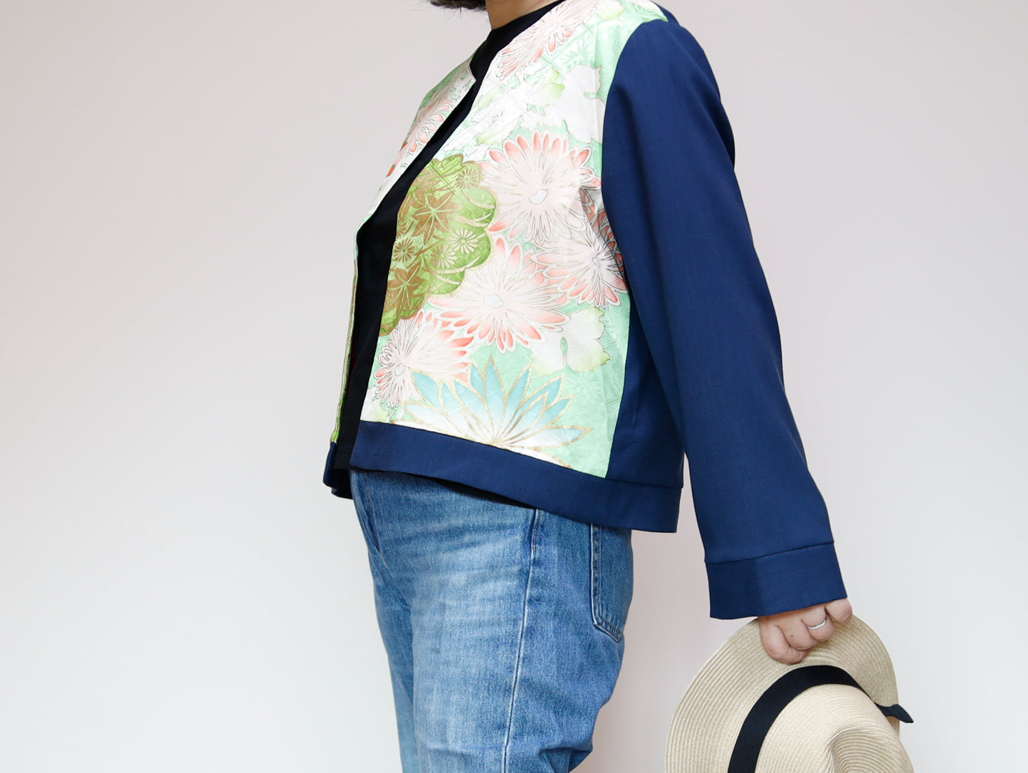<J15K-026> KIMONO CREW NECK Jacket