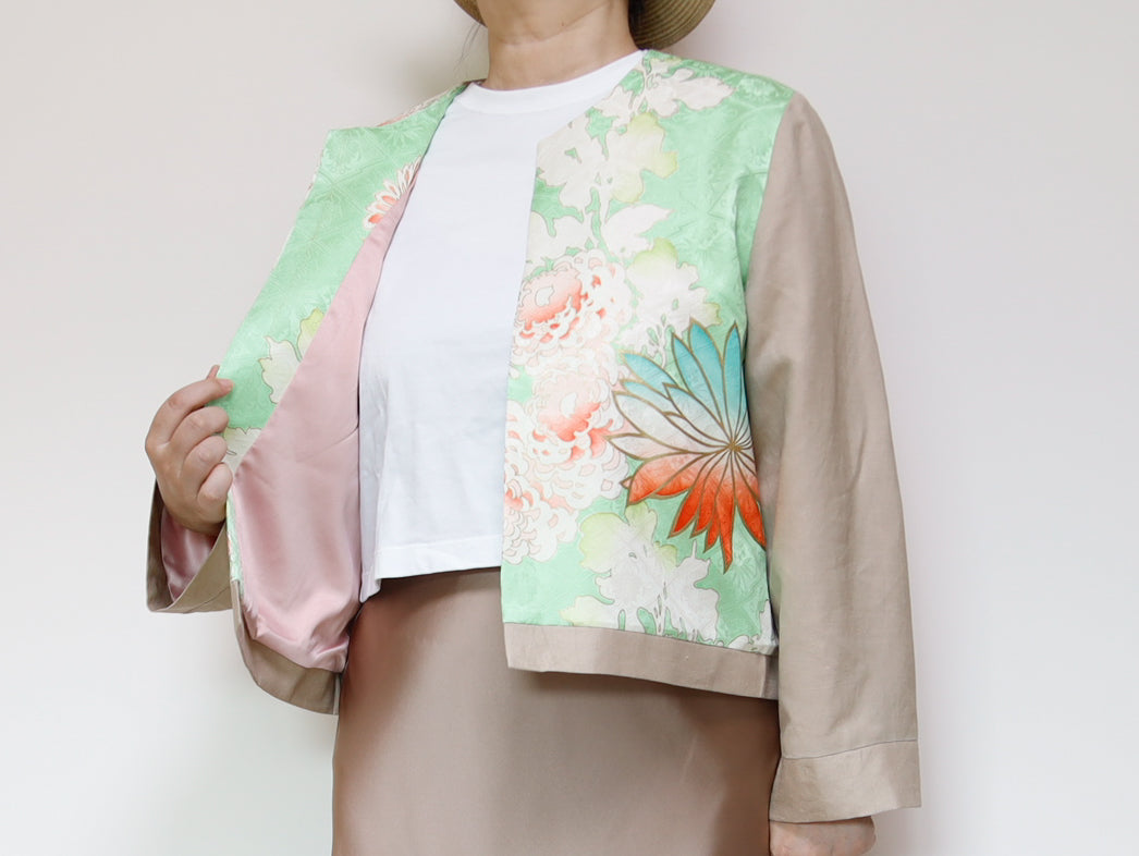 <J15K-028> KIMONO クルーネックジャケット