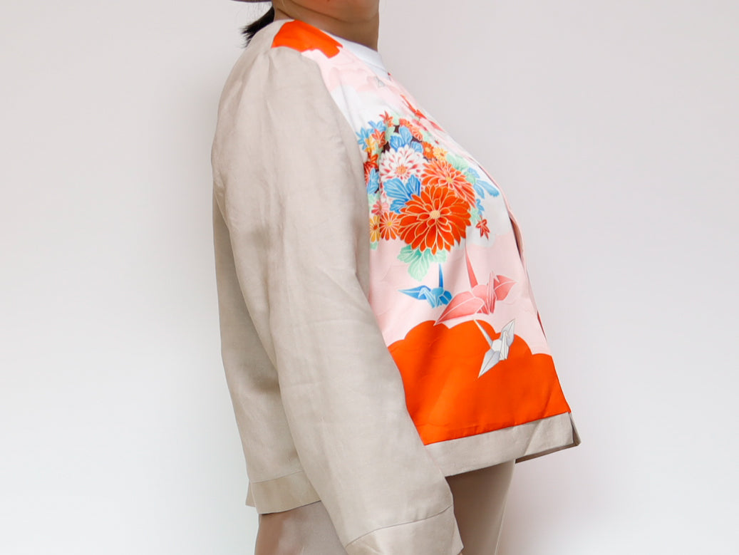 <J15K-027> KIMONO クルーネックジャケット
