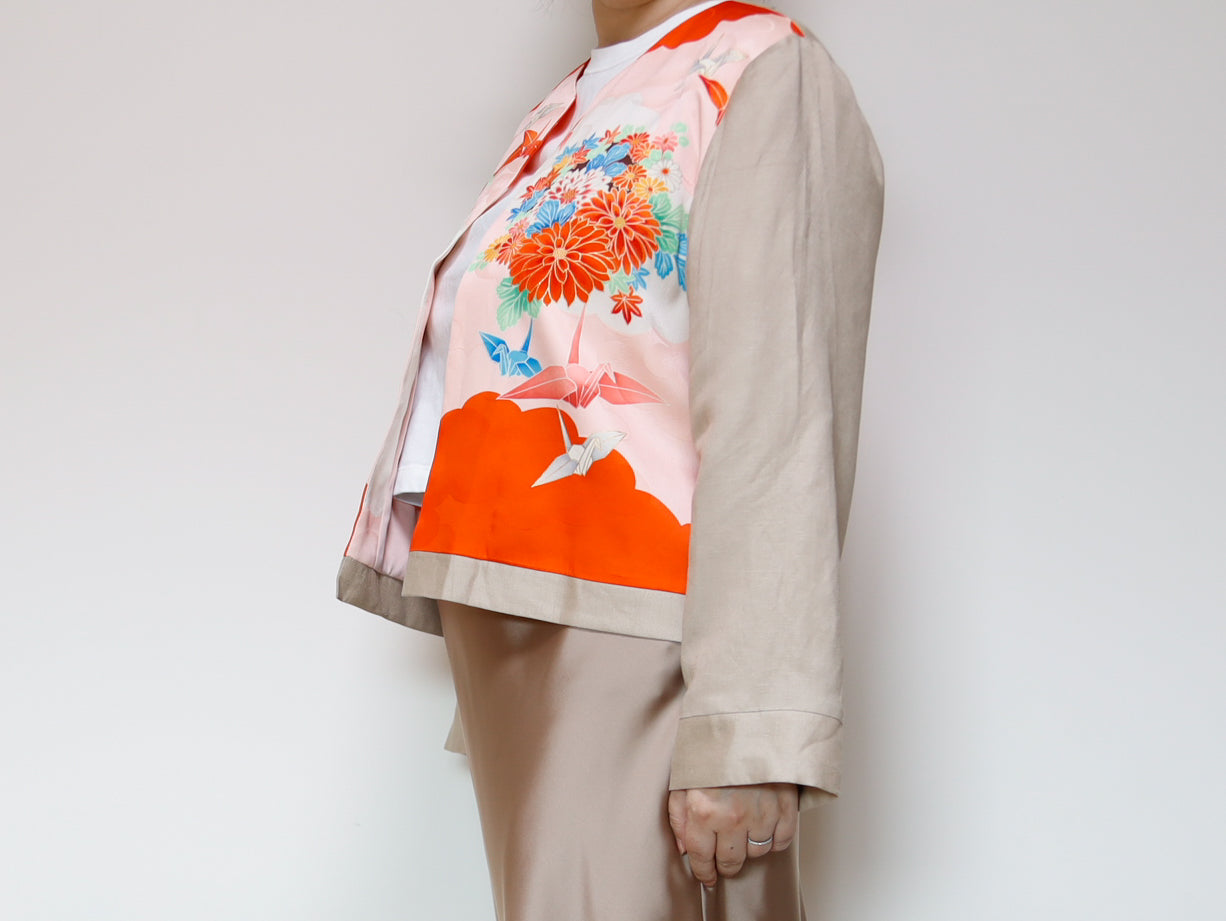 <J15K-027> KIMONO クルーネックジャケット