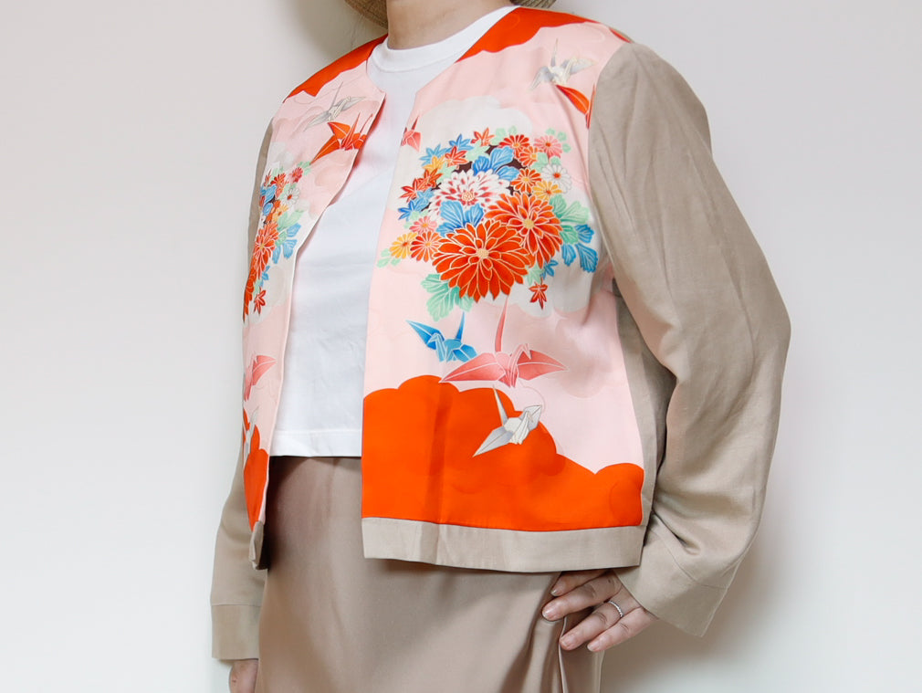 <J15K-027> KIMONO クルーネックジャケット
