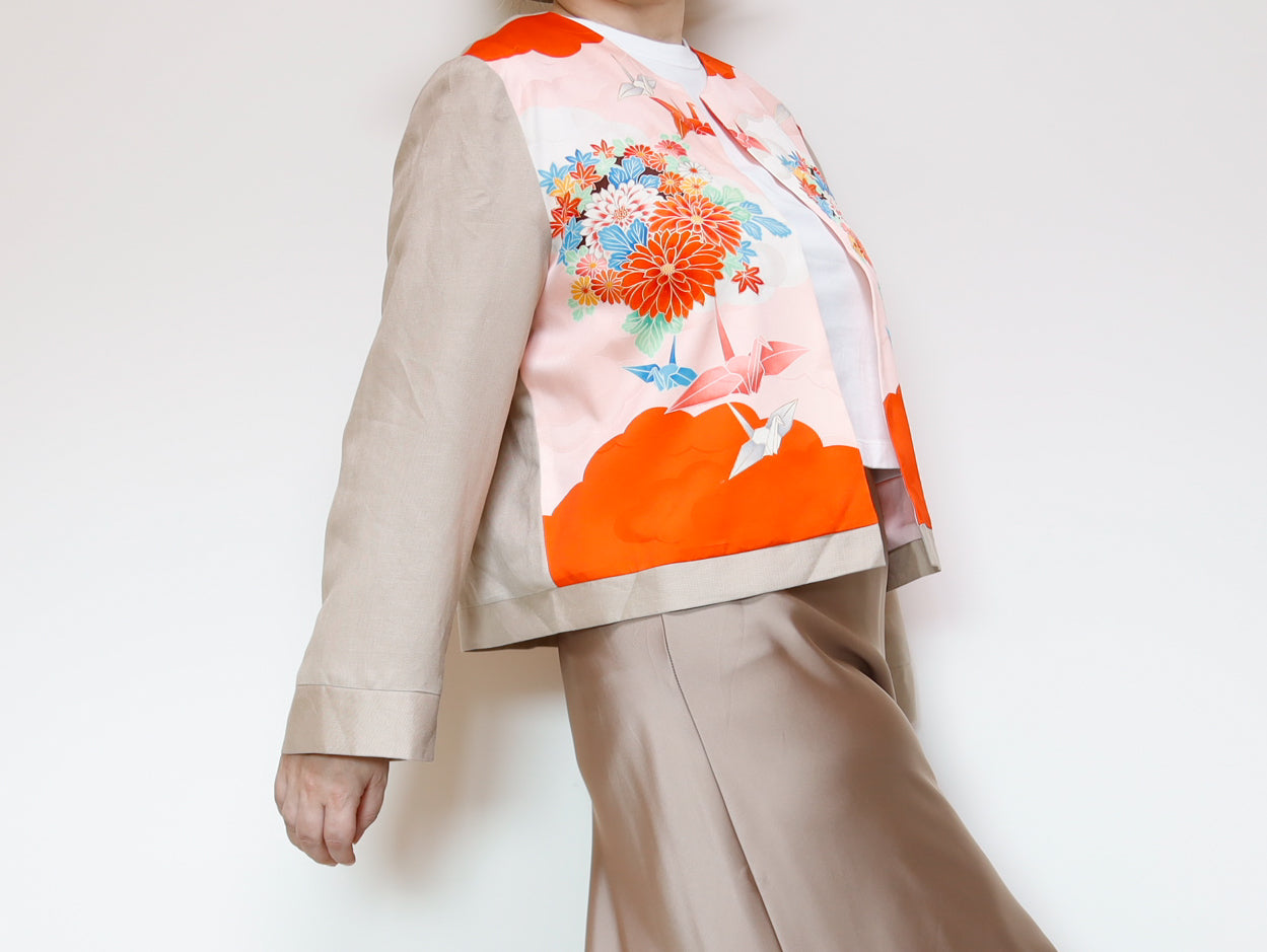 <J15K-027> KIMONO クルーネックジャケット