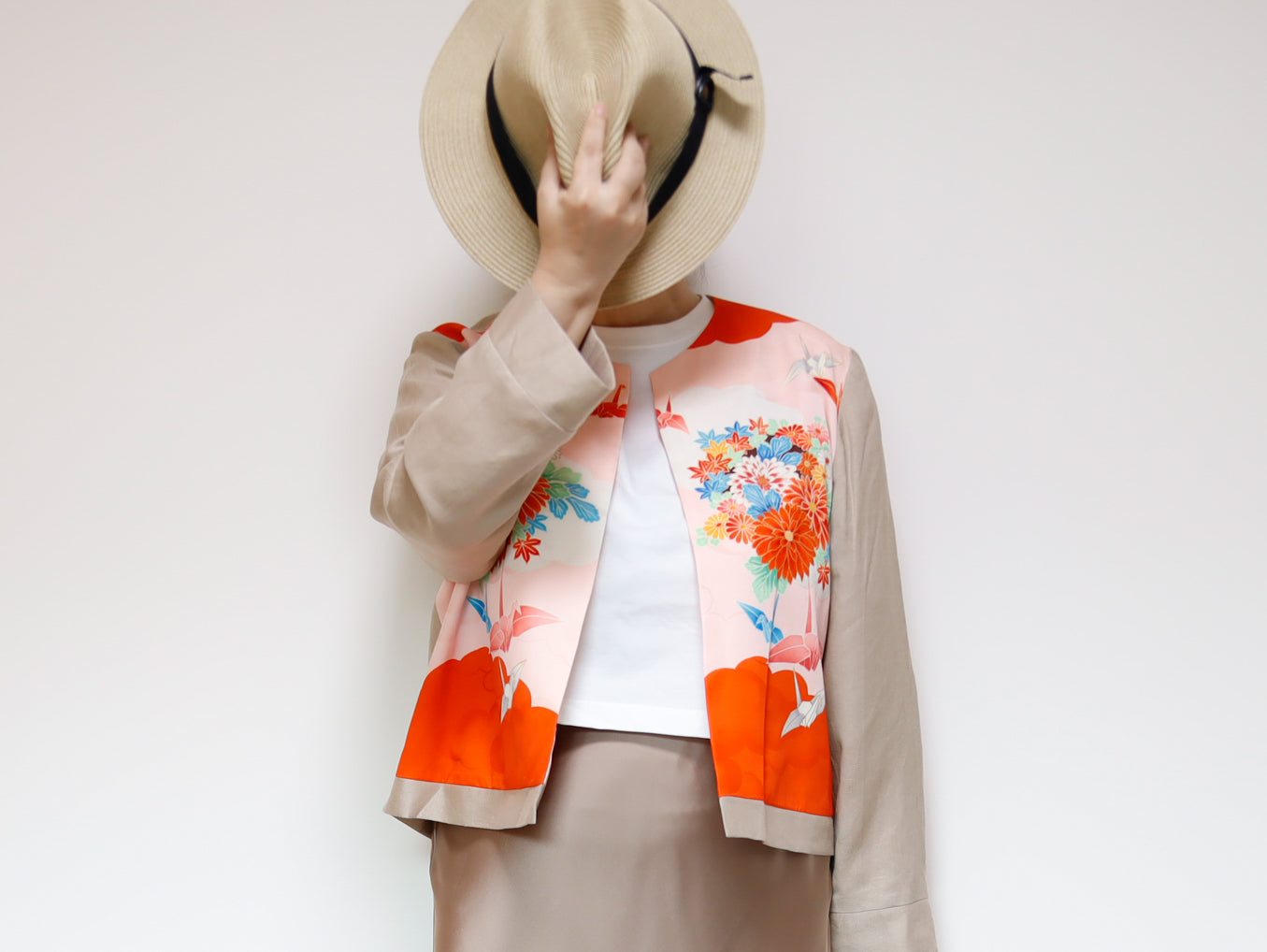 <J15K-027> KIMONO クルーネックジャケット