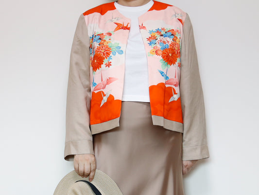 <J15K-027> KIMONO クルーネックジャケット