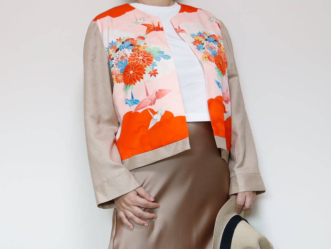 <J15K-027> KIMONO クルーネックジャケット