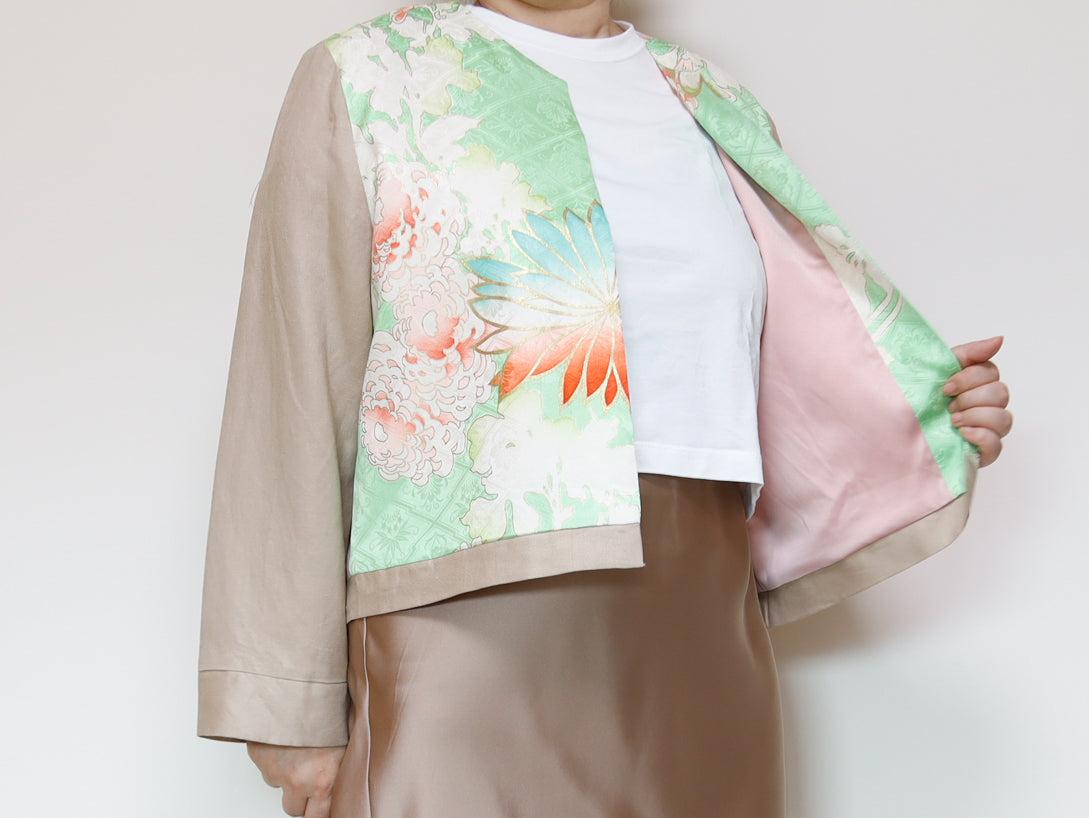 <J15K-030> KIMONO クルーネックジャケット