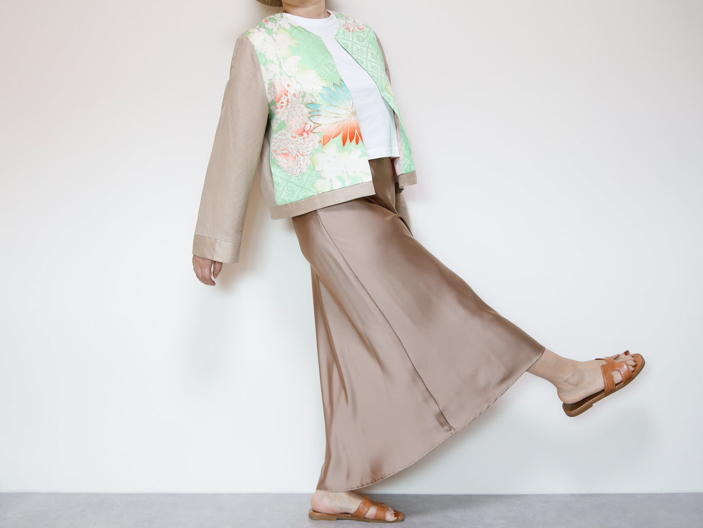 <J15K-030> KIMONO クルーネックジャケット