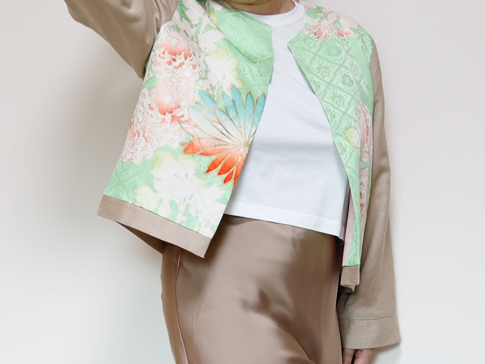 <J15K-030> KIMONO クルーネックジャケット