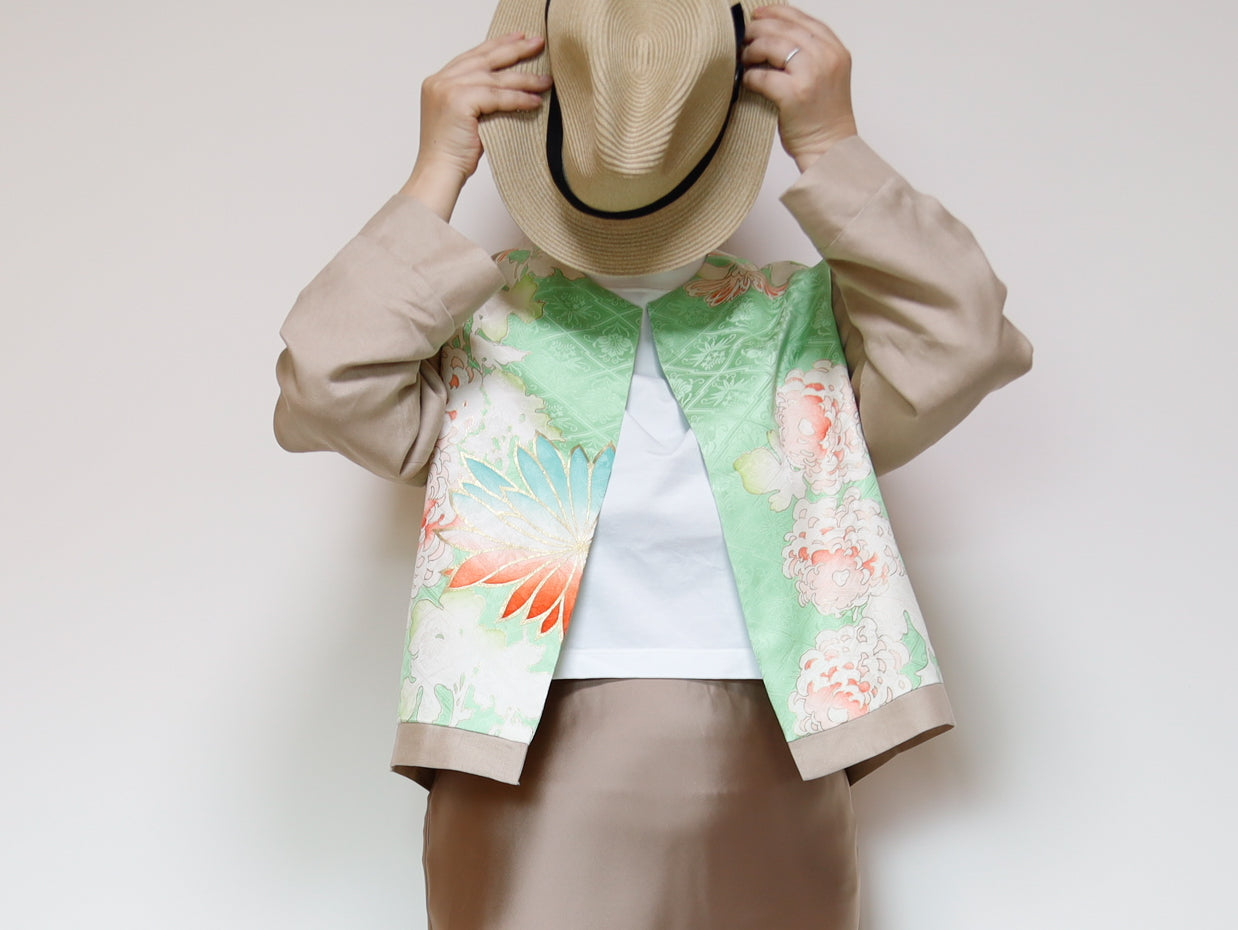 <J15K-030> KIMONO クルーネックジャケット